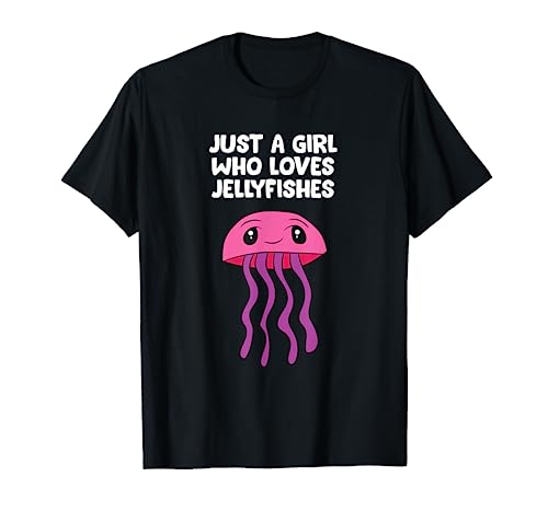 Just a Girl Who Loves Jellyfishes Pet Jellyfish Aquarium T-Shirt
