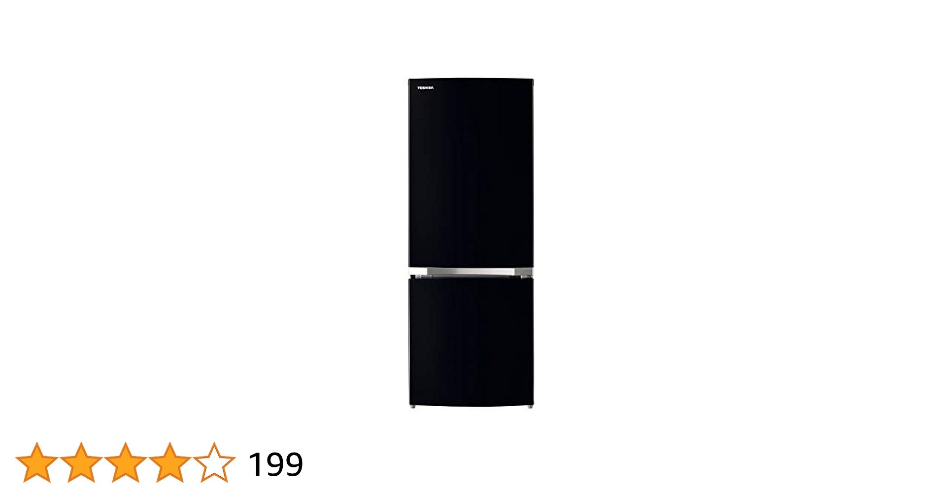 Amazon.co.jp: 東芝 冷蔵庫 幅47.9㎝ 153L セミマットブラック