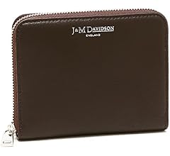 ・未使用J&M DAVIDSON レザーラウンドジップ二つ折り財布　ブラック　黒 未使用J&M DAVIDSON レザーラウンドジップ二つ折り財布 ブラック 黒