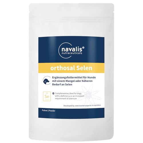 navalis orthosal Selen Dog | 150 g | Ergänzungsfuttermittel für Hunde | Mit organisch gebundenem Selen