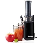 EJX600 Kompakter Kau-Entsafter, Kaltpress-Entsafter, nährstoff- und vitaminreich, leicht zu reinigen, 16-Unzen-Saftbecher, Anthrazit