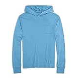 Free Fly Youth Shade Hoodie - UPF 50+ Sun Protection, Moisture Wicking, Breathable Bamboo Viscose Long Sleeve Outdoor Shirt - Bluestone, Large