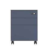● GABINETE ROBUSTO: El pedestal de oficina está hecho de acero y ofrece una estabilidad ideal bajo cargas elevadas, con cerradura de combinación y diseño de gran capacidad.