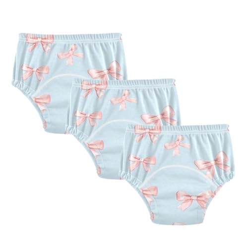 Coikll Pink Bows Toddler Training Underwear Waterproof Baby Pee Pants -5T