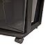 HOMZ Drawer Tower, 4-Tier Clear Plastic Storage Organizer Cart, Black Frame - Rolling Drawer Containers with Wheels for Bathroom, Bedroom, Office, and Classroom Organization