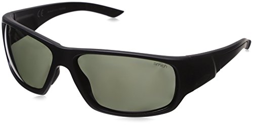 Smith Optics Discord Sunglass with Polar Gray Green Carbonic TLT Lenses, Matte Black