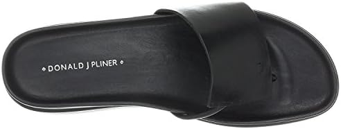 Donald J. Pliner Women's Fifi Flat Sandal, Black, 8.5 | Image 1