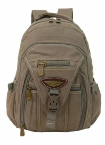 Mochila Masculina Reforçada Notebook Trabalho Faculdade (bege)