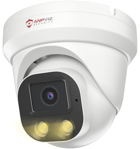 Anpviz 4MP Telecamera IP PoE Esterno, Rilevamento intelligente delle persone,