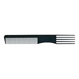 Disenio funcional Xanitalia Pro Peine Pom Delrin Ahuecador Cinco Puas Nylon 19 cm.
