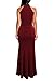 Berydress Women's Vintage Mermaid Dress Evening Party Sleeveless Bodycon Maxi Floor-Length Halter Burgundy Long Dress (M, 6075-Burgundy)