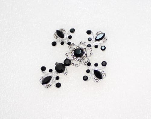 Image of Faship Gorgeous Rhinestone Crystal Cross Crucifix Pin Brooch