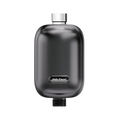 Hello Klean Filtro de ducha en cromo, filtra metales no deseados, cloro e impurezas que se encuentran en el agua de la ducha, mejora la calidad de la piel y el cabello, instalación rápida y fácil para