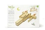24 Piece Tegu Magnetic Wooden Block Set, Natural, 1-99 years old
