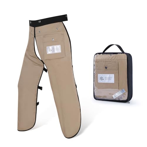 ZELARMAN Chainsaw Chaps Apron 8-Layer Wrap for Men/Women Loggers Forest Workers Protective Chain Saw Pants Adjustable