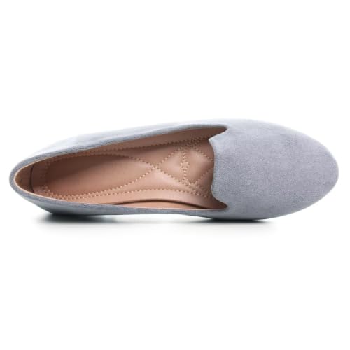 Image of Dear Time Women's Casual Loafers Flats Comfortable Round Toe Dress Shoes Slip On Ballet Flats for Women Work Office Shoes