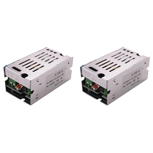 ISTOVO 2X Conversor Fuente de Alimentacion Interrupor AC 110-220V 12V 1A 12W para LED Luz de Tira