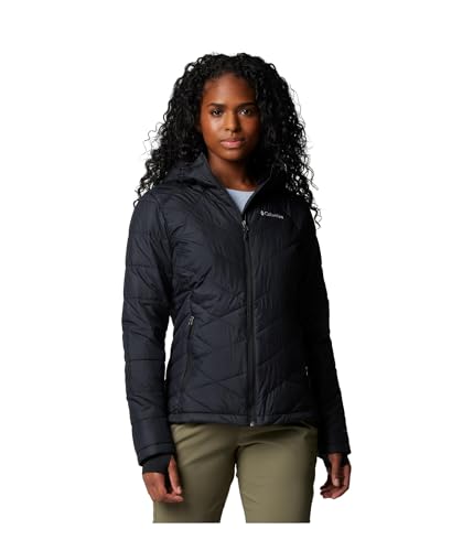 Image of Columbia Women Omni-Heat Reflective Heavenly Hooded Hiking and Trekking Down Jacket