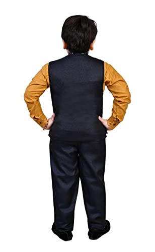 Image of ZOLARIO Stylish and Versatile 3 Piece Clothing Set Dress for Kids Boys, Coat, Pant and Shirt Set, Ideal for Wedding, Casual and Birthday.