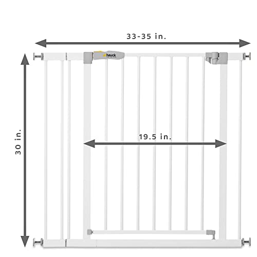 Hauck Türschutzgitter/Treppenschutzgitter für Kinder Open N Stop KD Safety Gate, 84-89 cm breit/weiß & Y-Spindel, für Geländer, für hauck Schutzgitter Autoclose N Stop, 75-80 cm, 2 Stück, weiß