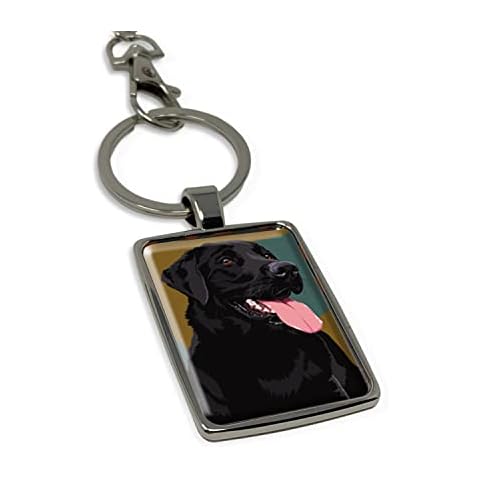 Leslie Gerry Black Labrador Keyring Keychain Gift Cover