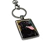 Leslie Gerry Black Labrador Keyring Keychain Gift #1