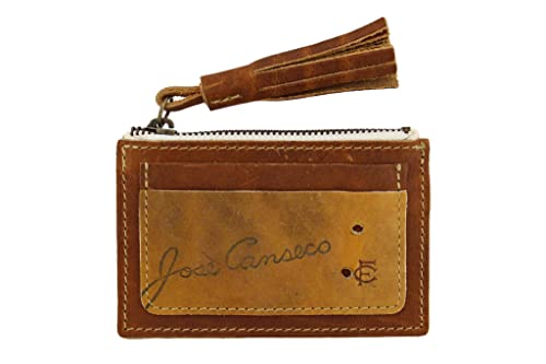 Zip Tassel Wallet - Coin Purse Card Holder, Made with Vintage Baseball Glove Leather - FC Goods