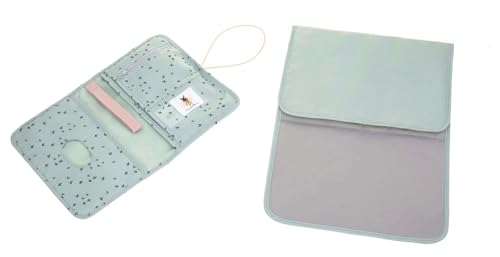 LÄSSIG Windeltasche Wickelorganizer mit Wickelunterlage Floral Mint – Ansicht 3