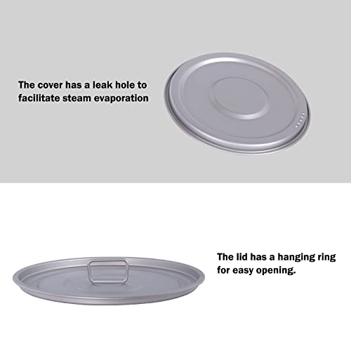 IBasingo Pentola da Campeggio Pentole in Titanio