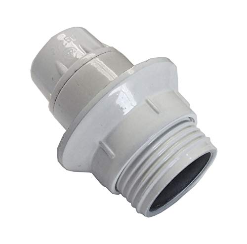 Bf - Portalámparas baquelita e14 roscado/a arandela sujección blanco bolsa