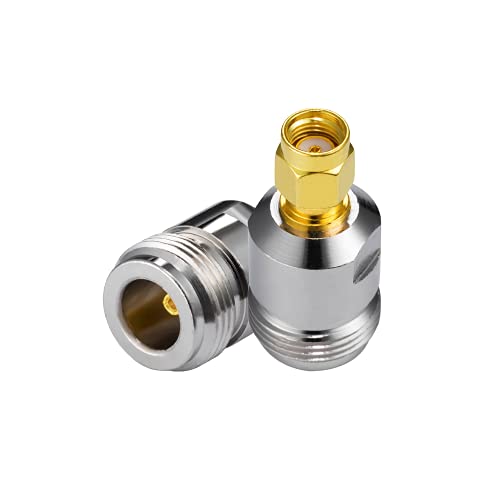 Adaptador RP-SMA Macho a N-Hembra 2 Piezas miniatura 2