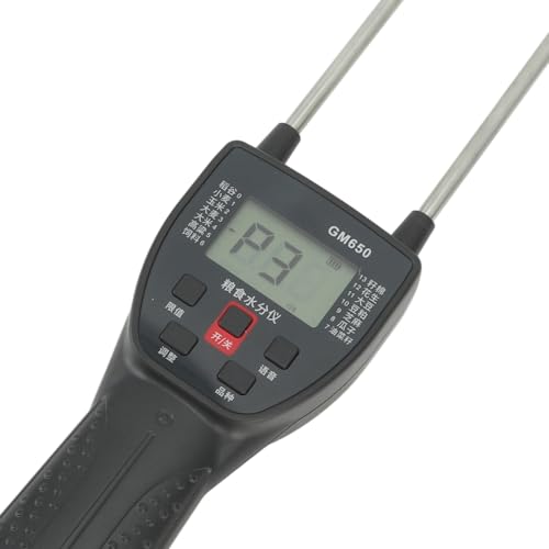 Digital Meter Lcd Grain Meter Dual Probe Backlit Grain Meter with Speaker Real Time Announcing for Beans Rice Wheat Corn Fiber Testing