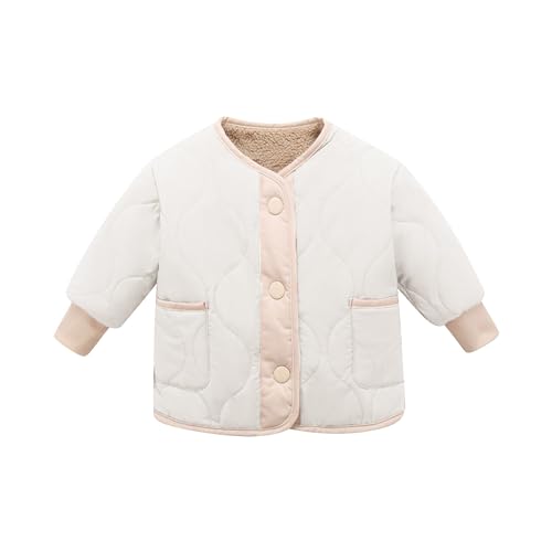 Toddler Boys Girls Winter Coat Fleece Jacket Thick Warm Long Sleeve Outwear Windproof Snowsuit Clothing