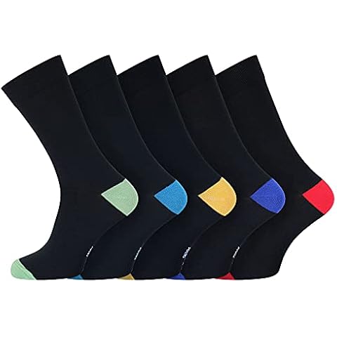 Men's 5 Pair Pack of Pierre Klein Cotton Rich Ankle Socks 6-11 UK, 39-46 EU (Heel & Toe) Cover