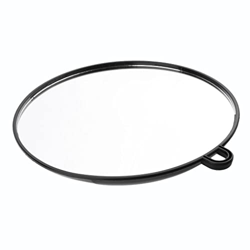 Miroir à main rond de 27cm de diamètre pour coiffure et salon