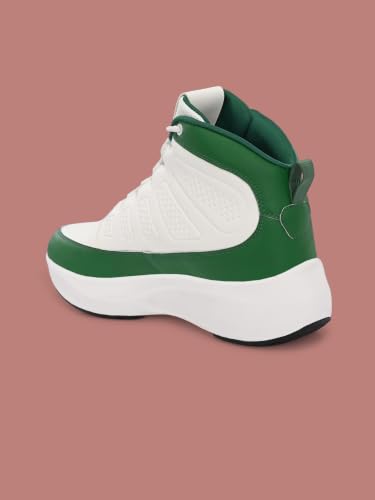 Image of OFF LIMITS Griffith Basketball Boots for Men | High-Top Lace-Up Shoes with Memory Foam Comfort & Durable Sole for Basketball Games, Practice Sessions, Campus Wear & Streetwear