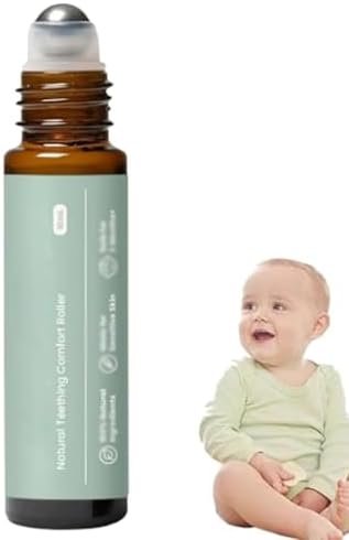 3PCS Teething Roller All Natural, Teething Roller Essential Oil Massage - Natural Gentle - 1