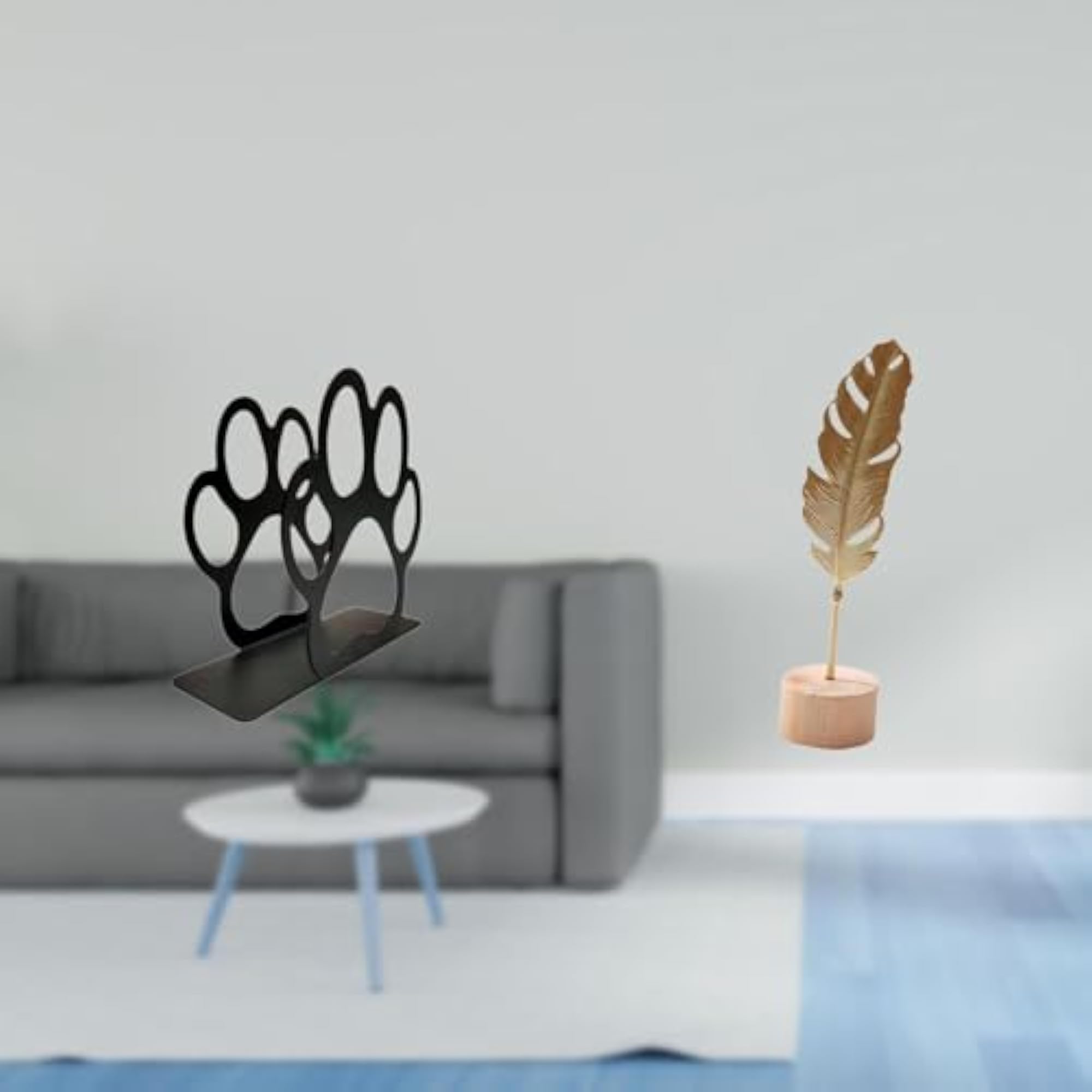 Iron Napkin Holder, Leaf Sculpture Organizer