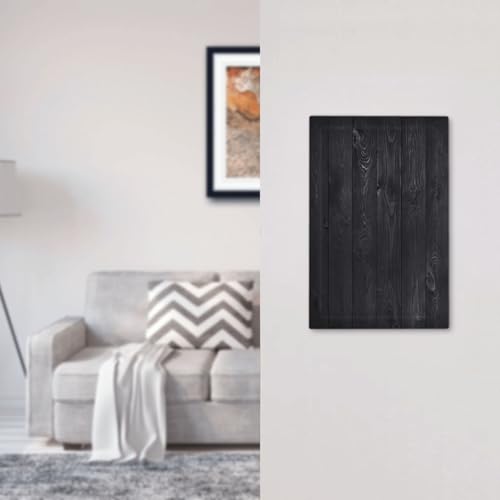 Decorative Switch Plate Covers Vintage Black Wood Plank Wooden Board 1 Gang No Device Single Blank Outlet Covers Wall Plate Light Switch Cover Plate for Farmhouse Bedroom Decor