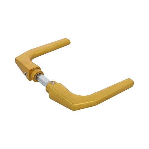 Amig - Juego de Manillas sin Placa para Puertas - Mod. 2114-104 x 56 mm - - Diseño Elegante y Sencillo - Manija de Agarre Ergonómico - Aluminio Dorado