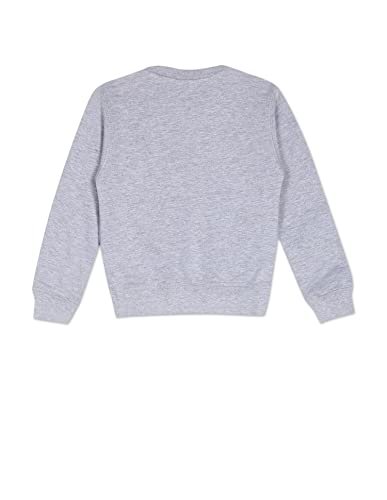 Image of U.S. POLO ASSN. Boys Black Crew Neck Logo Solid Cotton Sweatshirt