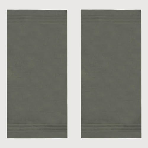 Premium Bath Sheet Set – 2-Pack Extra Large 40x80” Towels, 100% Cotton, Quick-Dry & Highly Absorbent, Super Soft Hotel Quality (Grey) - Thumbnail 2
