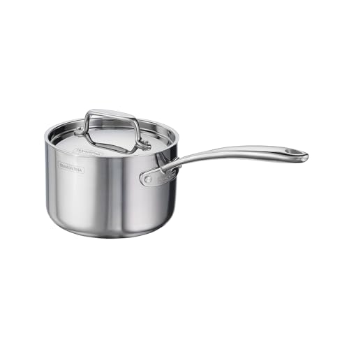 Tramontina Utsava Tri-Ply Clad Stainless Steel 2.2-Quart Sauce Pan with Lid and Ceramic Non Stick Interior, Induction-Ready Small Saucepan by Tramontina - Image 7
