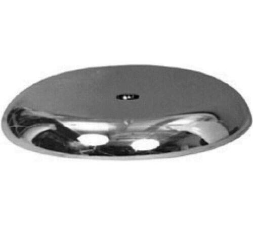 Store Fixture Supplies 8" Diameter Round Chrome Base with 5/8" Fitting