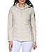 Sublevel Damen leichte Steppjacke mit Kapuze Übergangsjacke sportlich Outdoor und Alltag LSL-548 Nude Beige M