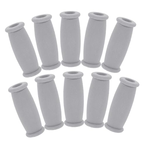 GALPADA 10pcs TPR Crutch Handle Grips Non Slip Cushion Pads for Aluminum Crutches for Leg Knee Injuries