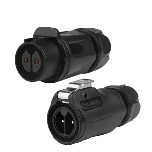 Connecteur de fil étanche IP68 M20 adaptateur borne électrique à visser 2 broches 12mm