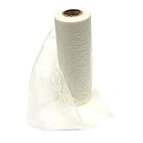 Vlies Band, Tischband 23cm - 20 Meter, schwarz / grau