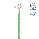 AISENS - A146-0667 - Kabel sieciowy CPR Cca Cat.7 600 MHz S/FTP AWG23, zielony, 305m