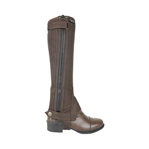 AK Waschbare Reitchaps aus Mikro-Wildleder AKRS-1032(W) (Braun, 14/XXS)